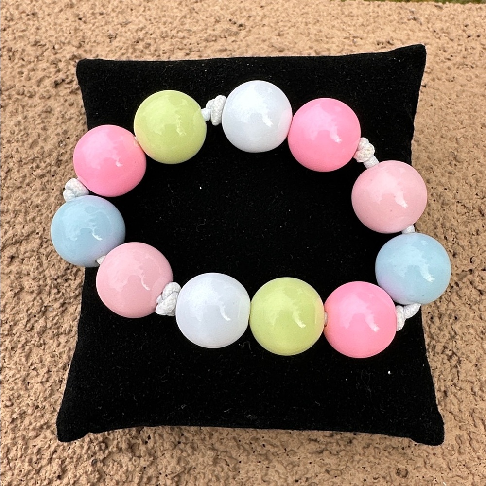 Gymboree Pastel Colorful Beaded Stretch Bracelet